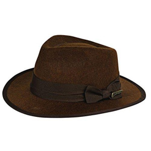 Rubies costume childs Indiana Jones Fedora Hat, Brown, One Size