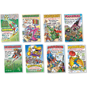 North Star Teacher Resource Math Superheroes Bulletin Board Set