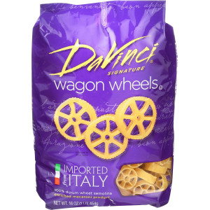 Davinci Pasta Short Cuts Wagon Wheels 1 Pound Pack Of 12