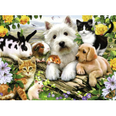 Ravensburger Happy Animal Buddies 300Piece Jigsaw Puzzle For Kids Unique Pieces Fun Educational Toy