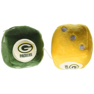 Fremont Die Nfl Green Bay Packers 3 Fuzzy Dice 3 Team Colors