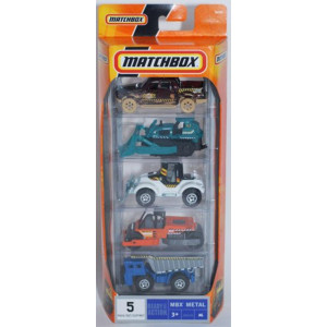 Matchbox Mbx Metal Series Construction Vehicles 5 Gift Pack