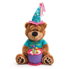 Adorable Happy Birthday Teddy Bear With Cake That Plays Happy Birthday To You