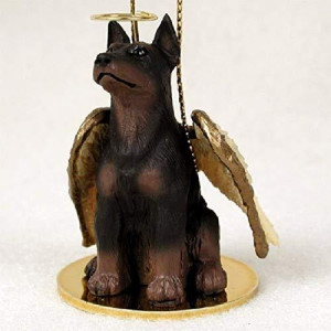 Conversation Concepts Doberman Pinscher Angel Dog Ornament Red