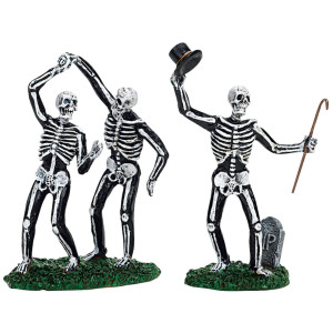 72377 Lemax Dancing Skeletons Set Of 2