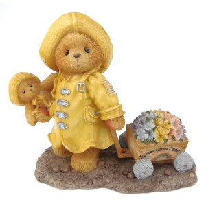 Cherished Teddies Figurine Joyce Bear With Rainbow Wagon 302767