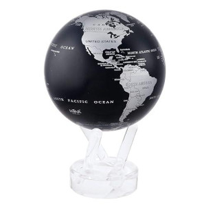 Mova Globe Metallic Black And Silver 4.5"