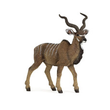 Papo Standing Great Kudu Toy Figure Brown