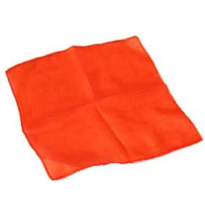 Magic Makers 6 Inch Professional Grade Magicians Silk Orange