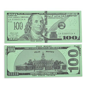 Learning Advantage One Hundred Dollar Play Bills Set Of 50 100 Paper Bills Designed And Sized Like Real Us Currency Teach