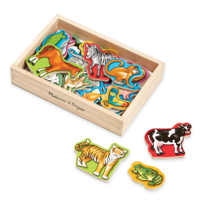 Melissa Doug Wooden Animal Magnets Developmental Toy Cognitive Skills 2 Gift For Boy Or Girl