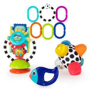 Sassy Sensation Station 2In1 Suction Cup High Chair Toy Developmental Tray Toy For Early Learning For Ages 6 Months And Up