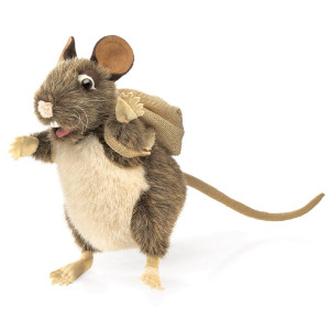 Folkmanis Pack Rat Hand Puppet Brown Beige 1 Ea