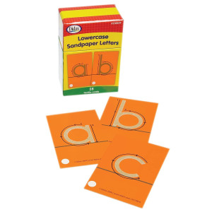 Didax Educational Resources Tactile Cards Pack Of 28 Sandpaper Letters Lowercase 414 X 258 In Multicolored