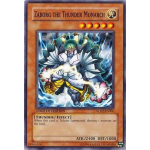 Yugioh Zaborg The Thunder Monarch Gld2En006 Gold Series 2 Limited Edition Common