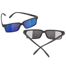 Rhode Island Novelty Black Spy Look Behind Sunglasses