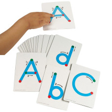 Constructive Playthings Cd84 Upper And Lowercase Alphabets Textured Touch Trace Letters With Indicators For Ages 3 And Up