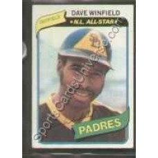 1980 Topps Regular 230 Dave Winfield San Diego Padres Baseball Card