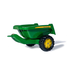 Rolly Toys John Deere Tipper Trailer With Rear Tipping For Pedal Tractor Youth Ages 3