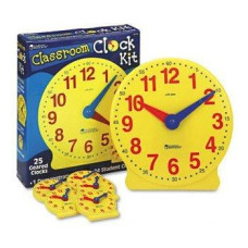 Learning Resources Classroom Clock Kit Clockclassroom Kit Pack Of2