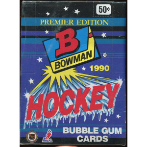 1990 Bowman Premiere Hockey Cards Box Of 36 Unopened Packs