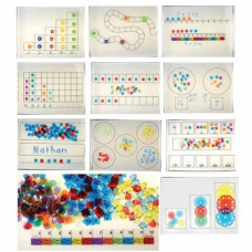 Constructive Playthings Light Table Manipulatives For Light Panel Light Box And Light Tables Includes 10 Vinyl Mats For Fun To