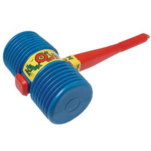 Us Toy One Giant Squeaky Circus Carnival Clown Hammer Colors May Vary