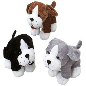 Us Toy Sitting Puppy Dog Stuffed Animals Plush 1 Dozen Assorted Color