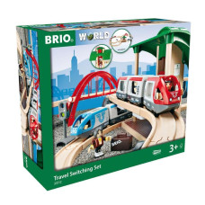 BRIO World Travel Switching Set - 42 Piece Wooden Train Toy