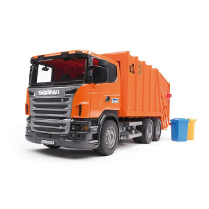 Bruder 03560 Scania Rseries Garbage Truck Orange