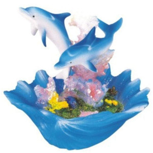 Stealstreet Marine Life Dolphin With Seashell Design Figure Decoration Collection