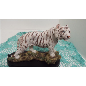 Stealstreet Ssg19718 White Tiger Collectible Wild Cat Animal Decoration Figurine Statue