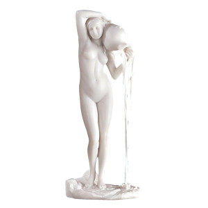 Design Toscano Wu71400 The Source La Sorgente Greek Figurine Statue 11 Inch Bonded Marble Polyresin White