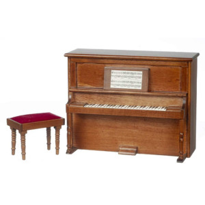 Miniature Upright Piano With Stool Sold At Miniatures