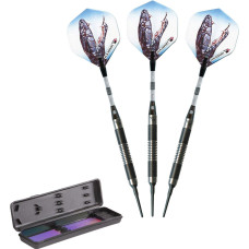 Elkadart Black Mamba 80 Tungsten Soft Tip Darts With Storagetravel Case 16 Grams