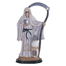 Stealstreet Ssg31672W Santa Muerte Saint Death Grim Reaper Statue Figurine 16 White