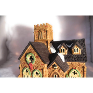 Dept 56 Lighted Knottinghill Church 55824 Heritage Village Collection Dickens Village Series Retired Collectible