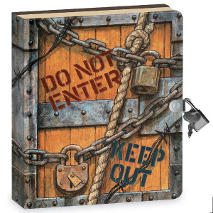 Peaceable Kingdom Keep Out 625 Lock And Key Lined Page Diary For Kids