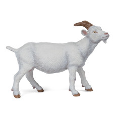 Papo Handpainted Figurine Farmyard Friends White Nanny Goat 51144 Collectible For Children Suitable For Boys And Gi