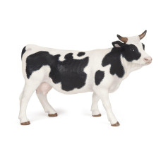 Papo Handpainted Figurine Farmyard Friends Black And White Cow 51148 Collectible For Children Suitable For Boys And