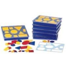 5 Pack Learning Resources Attribute Blocks Set Desk Set