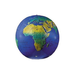 15 Pack Replogle Globes Inflatable Topographical Globe 12In