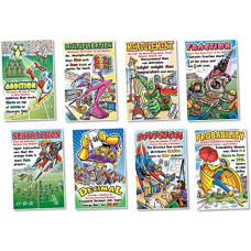 7 Pack North Star Teacher Resource Math Superheroes Bulletin Board Set