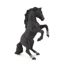 Papo Handpainted Figurine Horsesfoals And Ponies Black Reared Up Horse Figure51522 Collectible For Children Sui