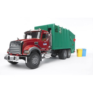 Bruder Mack Granite Garbage Truck Ruby Redgreen