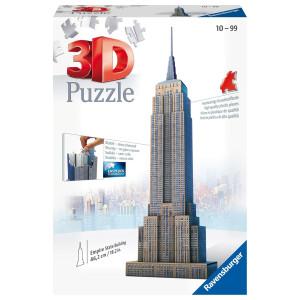 Ravensburger Empire State Building 216 Piece 3D Jigsaw Puzzle For Kids And Adults Easy Click Technology Means Pieces Fit Toget