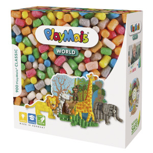 Playmais World Jungle Craft Kit For Kids From 3 Years 850 Colored Playmais Templates Instructions For Crafts Stimulates Cre