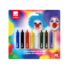 Smiffys Retractable Crayon Makeup Sticks Pack Of 8