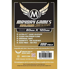 Mayday Games 80 X 120 Mm Sleeves Magnum Ultra Fit Card Game Gold