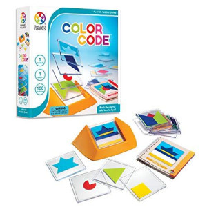 Smartgames Color Code Cognitive Skillbuilding Puzzle Game Featuring 100 Challenges For Ages 5 Adult